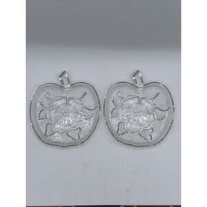 APPLE Blossom Dessert Plates Vintage Set Of 3